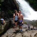 mike and I waterfall
